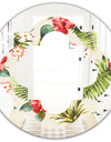 Pineapple Summer Bliss IV - Cottage Round or Oval Wall Mirror - Quatrefoil