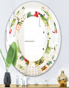 Pineapple Summer Bliss IV - Cottage Round or Oval Wall Mirror - Space