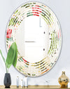 Pineapple Summer Bliss IV - Cottage Round or Oval Wall Mirror - Wave