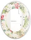 Pineapple Summer Bliss IV - Cottage Round or Oval Wall Mirror - Wave