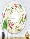 Pineapple Summer Bliss IV - Cottage Round or Oval Wall Mirror - Whirl