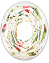 Pineapple Summer Bliss IV - Cottage Round or Oval Wall Mirror - Whirl