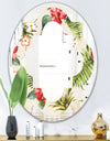 Pineapple Summer Bliss IV - Cottage Round or Oval Wall Mirror - Quatrefoil