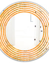 Retro handdrawn flowers III - Modern Round or Oval Wall Mirror - Wave