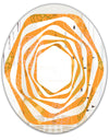 Retro handdrawn flowers III - Modern Round or Oval Wall Mirror - Whirl