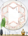 Retro Ornament With Decorative Elements - Modern Round or Oval Wall Mirror - Hexagon Star