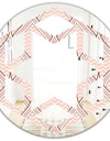 Retro Ornament With Decorative Elements - Modern Round or Oval Wall Mirror - Hexagon Star