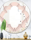 Retro Ornament With Decorative Elements - Modern Round or Oval Wall Mirror - Quatrefoil
