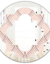 Retro Ornament With Decorative Elements - Modern Round or Oval Wall Mirror - Quatrefoil