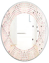 Retro Ornament With Decorative Elements - Modern Round or Oval Wall Mirror - Wave