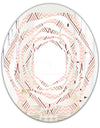 Retro Ornament With Decorative Elements - Modern Round or Oval Wall Mirror - Whirl