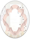 Retro Ornament With Decorative Elements - Modern Round or Oval Wall Mirror - Quatrefoil