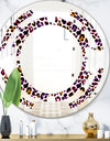 Leopard Fur Safari VII - Modern Round or Oval Wall Mirror - Space