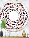 Leopard Fur Safari VII - Modern Round or Oval Wall Mirror - Whirl
