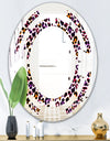 Leopard Fur Safari VII - Modern Round or Oval Wall Mirror - Space