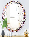 Leopard Fur Safari VII - Modern Round or Oval Wall Mirror - Triple C