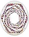 Leopard Fur Safari VII - Modern Round or Oval Wall Mirror - Whirl