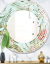 Tropical Foliage II - Modern Round or Oval Wall Mirror - Wave