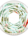 Tropical Foliage II - Modern Round or Oval Wall Mirror - Whirl