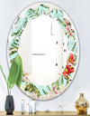 Tropical Foliage II - Modern Round or Oval Wall Mirror - Leaves