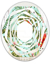 Tropical Foliage II - Modern Round or Oval Wall Mirror - Whirl