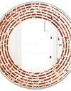 Leopard Fur Safari I - Modern Round or Oval Wall Mirror - Wave
