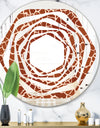 Leopard Fur Safari I - Modern Round or Oval Wall Mirror - Whirl