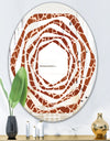 Leopard Fur Safari I - Modern Round or Oval Wall Mirror - Whirl
