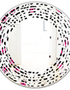 Glam Leopard Pattern - Modern Round or Oval Wall Mirror - Wave