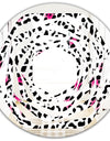 Glam Leopard Pattern - Modern Round or Oval Wall Mirror - Whirl