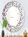 Glam Leopard Pattern - Modern Round or Oval Wall Mirror - Wave