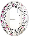 Glam Leopard Pattern - Modern Round or Oval Wall Mirror - Wave