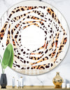 Leopard Fur Safari II - Modern Round or Oval Wall Mirror - Whirl