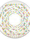 Retro Geometric Design VIII - Modern Round or Oval Wall Mirror - Whirl
