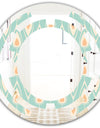 Retro Ornamental Design VIII - Modern Round or Oval Wall Mirror - Space
