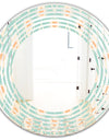 Retro Ornamental Design VIII - Modern Round or Oval Wall Mirror - Wave