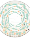 Retro Ornamental Design VIII - Modern Round or Oval Wall Mirror - Whirl