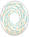 Retro Ornamental Design VIII - Modern Round or Oval Wall Mirror - Whirl