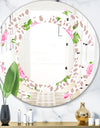 Leopard Fur Safari IV - Modern Round or Oval Wall Mirror - Space