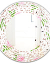 Leopard Fur Safari IV - Modern Round or Oval Wall Mirror - Wave