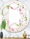 Leopard Fur Safari IV - Modern Round or Oval Wall Mirror - Hexagon Star