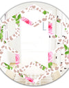Leopard Fur Safari IV - Modern Round or Oval Wall Mirror - Hexagon Star