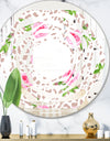 Leopard Fur Safari IV - Modern Round or Oval Wall Mirror - Whirl