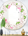 Leopard Fur Safari IV - Modern Round or Oval Wall Mirror - Quatrefoil
