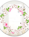 Leopard Fur Safari IV - Modern Round or Oval Wall Mirror - Quatrefoil