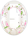 Leopard Fur Safari IV - Modern Round or Oval Wall Mirror - Space