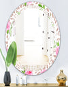 Leopard Fur Safari IV - Modern Round or Oval Wall Mirror - Triple C