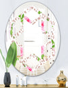Leopard Fur Safari IV - Modern Round or Oval Wall Mirror - Hexagon Star
