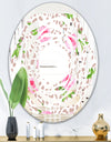 Leopard Fur Safari IV - Modern Round or Oval Wall Mirror - Whirl
