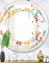 Diamond Retro X - Modern Round or Oval Wall Mirror - Space